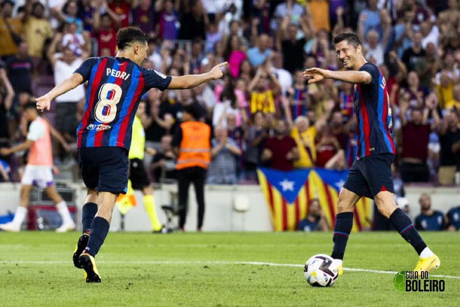 Gols e melhores momentos de Barcelona 3 x 0 Real Valladolid. (Foto: Reprodução)