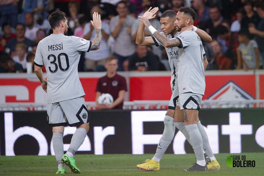 PSG goleia o Lille por 7 a 1 na 3ª rodada do Campeonato Francês. (Foto: Reprodução)