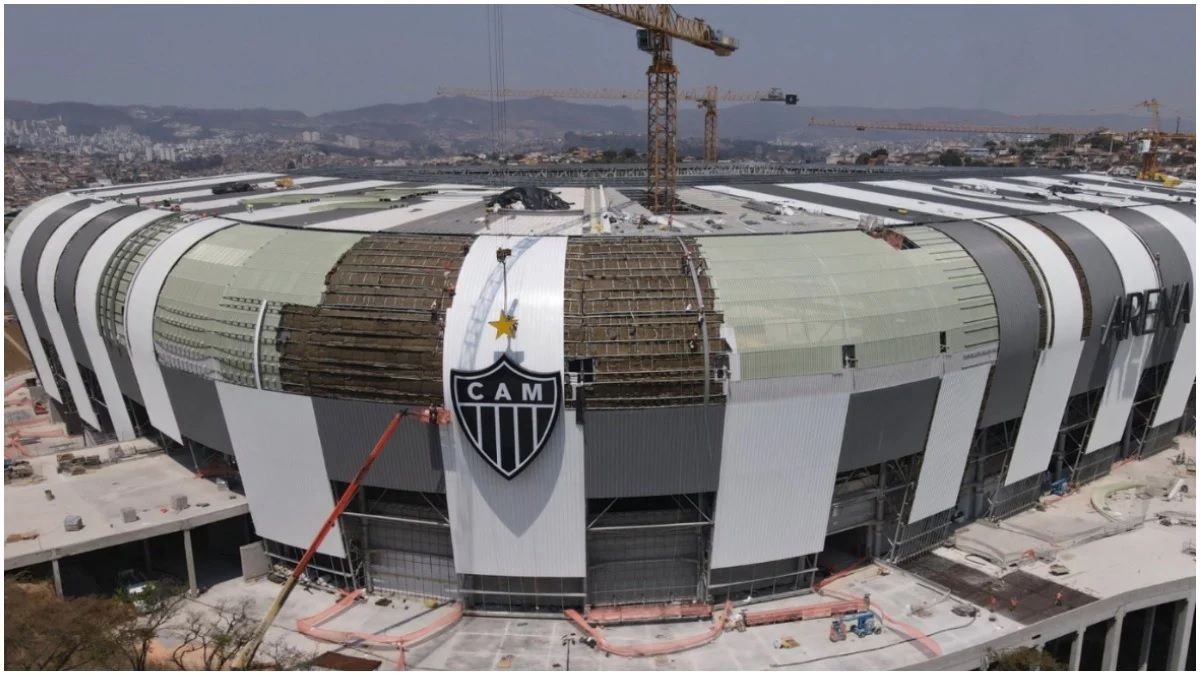 Arena do Atlético-MG que está sendo construída