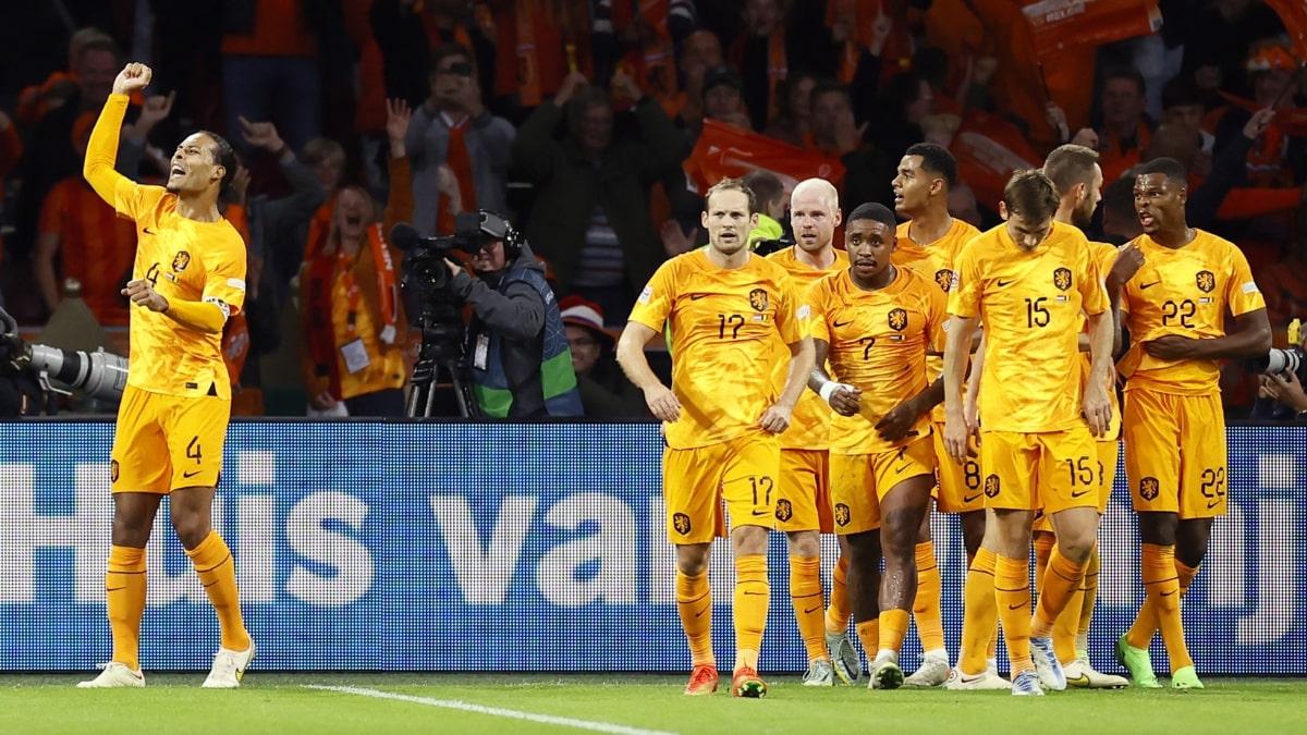 Gol Holanda x Bélgica Van Dijk marca de cabeça em vitória holandesa