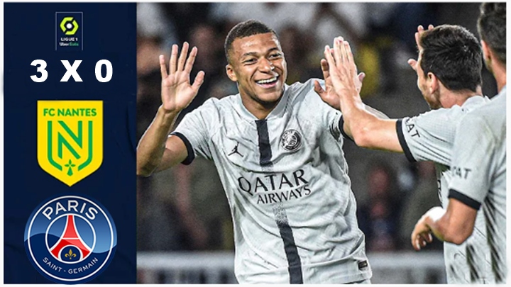 Gols de PSG x Nantes: Paris vence com dois gols de Mbappé e se mantém na liderança da Ligue1