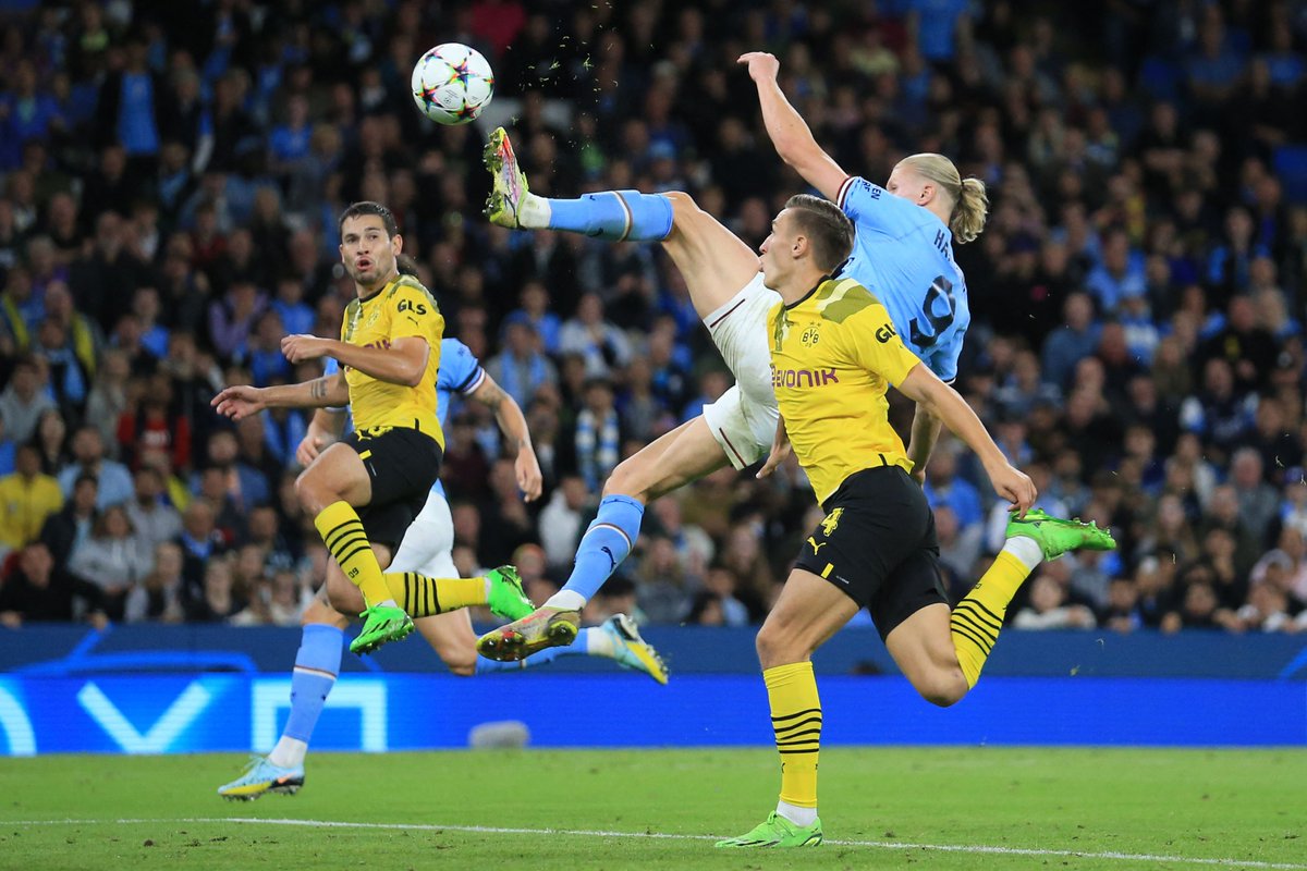 Gols de Manchester City x Borussia Dortmund: Haaland marca e City vira pra cima do Dortmund pela Champions League.