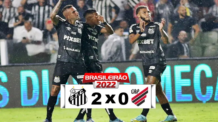 Gols de Santos x Athletico-PR: sem técnico, Peixe vence o Paranaense por 2 x 0 na Vila Belmiro