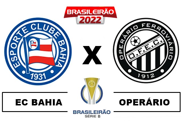 Onde assistir Bahia x Operário-PR ao vivo e online pelo Campeonato Brasileiro Série B