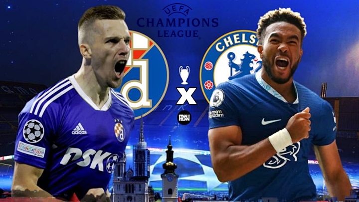 Onde assistir Dínamo Zagreb x Chelsea ao vivo online pela Champions League 2022-23