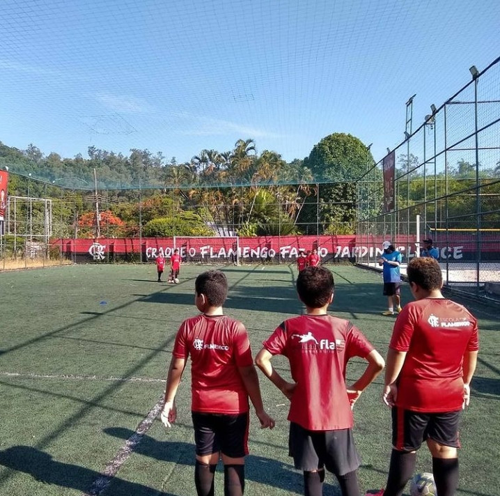 Uma das franquias da escolinha do Flamengo