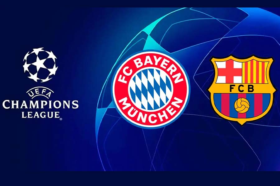 Bayern de Munique x Barcelona ao vivo nesta terça-feira (13) pela Champions. (Foto: Reprodução)
