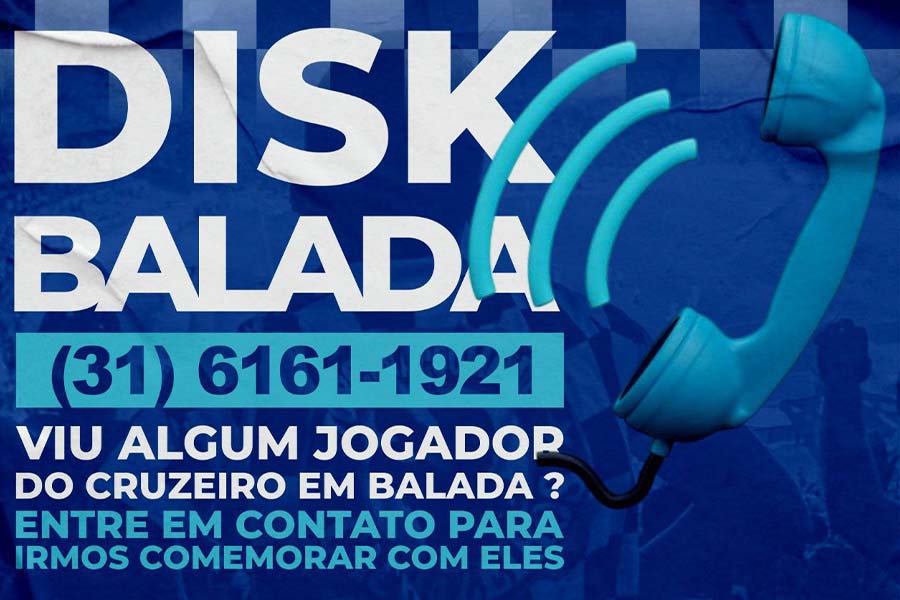 Na web, torcida do Cruzeiro provoca Galo com 'disk balada' diferente. (Foto: Reprodução)