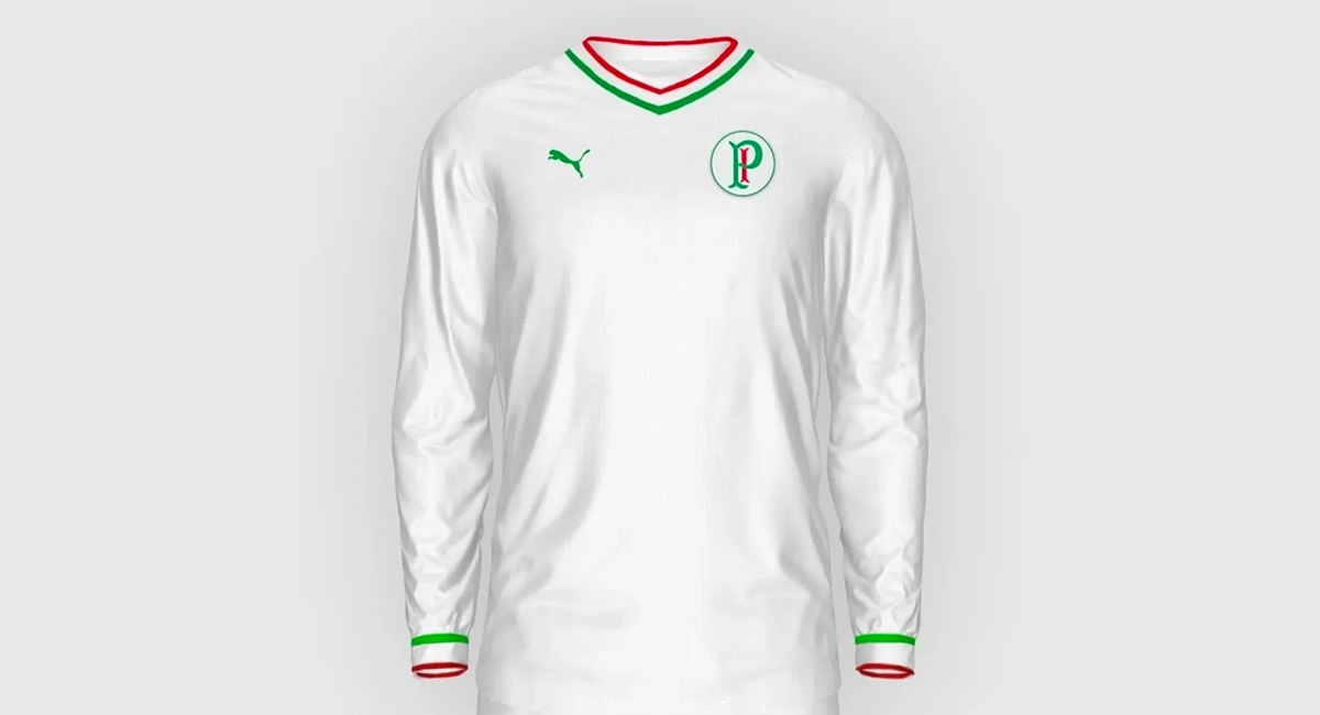 Vaza na web nova camisa do Palmeiras. (Foto: Reprodução)