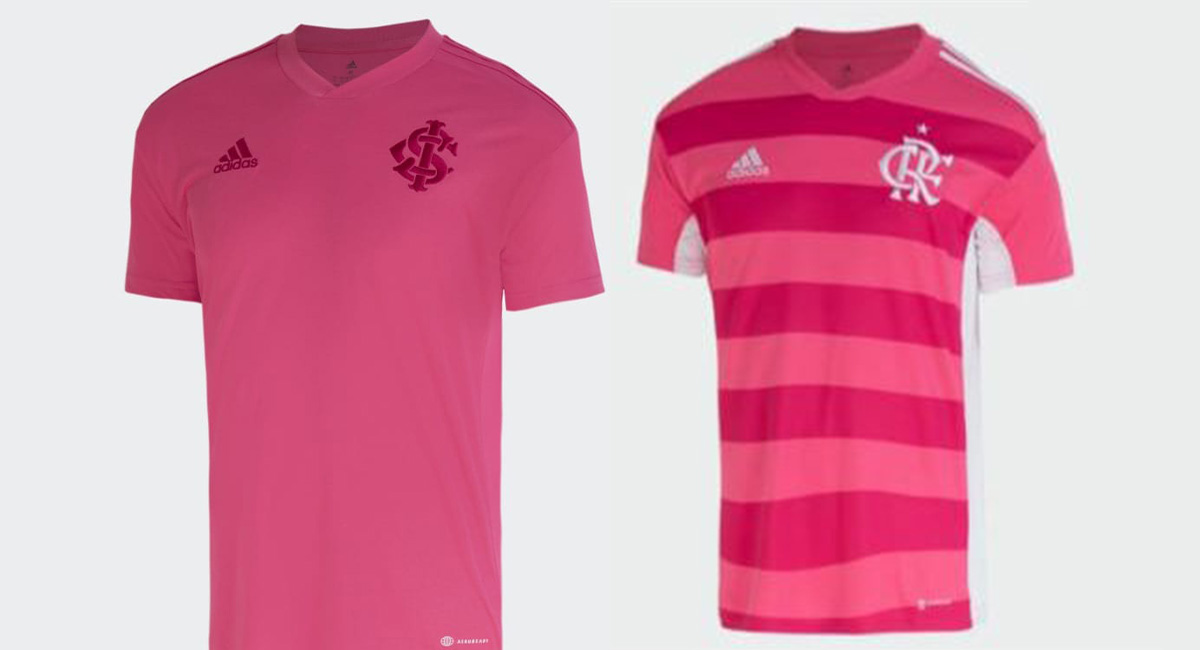 Vazam novas camisas de Flamengo, São Paulo, Inter, Cruzeiro e Atlético-MG. (Foto: Reprodução)