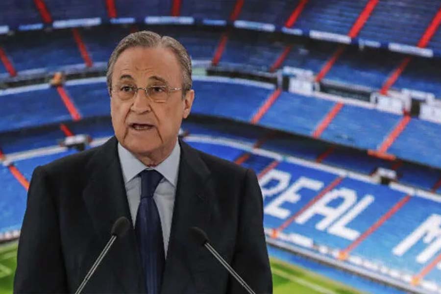 Florentino Pérez, presidente do Real Madrid, traça plano alternativo para possível expulsão do clube merengue da Champions League. (Foto: Reprodução)