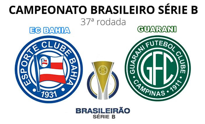 Bahia x Guarani ao vivo e online pela Série B do Campeonato Brasileiro 2022