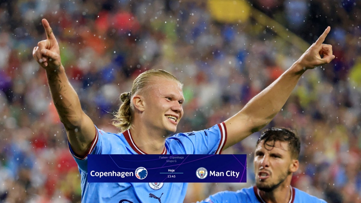 Copenhague x Manchester City ao vivo: Assistir jogo na TV e online da Liga dos Campeões