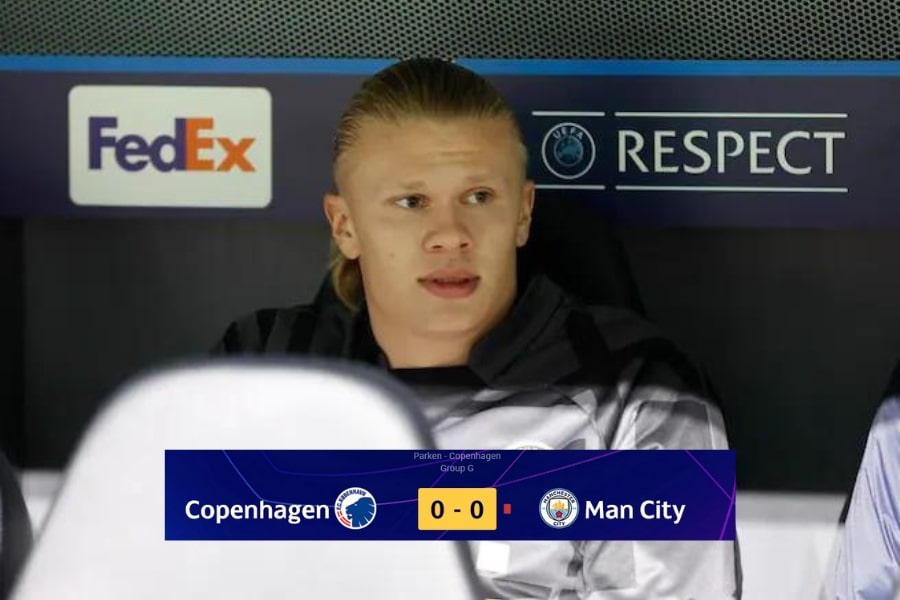 Copenhague x Manchester City melhores momentos: City tem golaço anulado, expulsão e perde pênalti e fica no 0x0