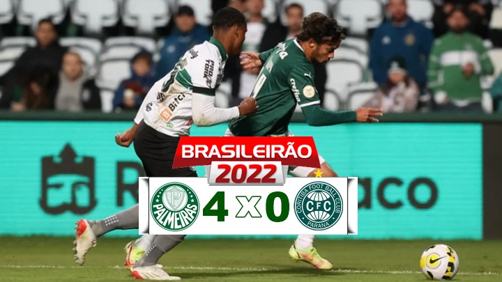 Gols de Palmeiras x Coritiba: Verdão goleia o Coritiba por 4 x 0 na estreia de Endrick e dispara na liderança do Brasileirão