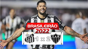 Gols de Santos x Atlético-MG: Galo volta a vencer e cola no G6 do Brasileirão