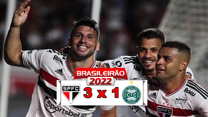 Melhores momentos e gols de São Paulo 3 x 1 Coritiba no Morumbi pelo Brasileirão