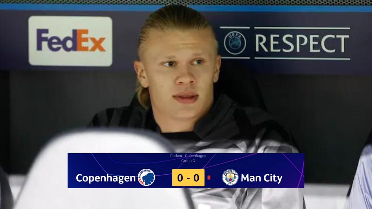 Copenhague x Manchester City melhores momentos: City tem golaço anulado, expulsão e perde pênalti e fica no 0x0