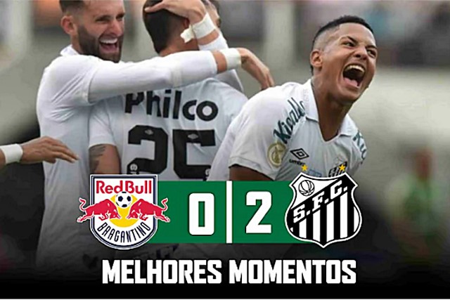 Melhores momentos e gols de Bragantino 0 x 2 Santos pelo Campeonato Brasileiro