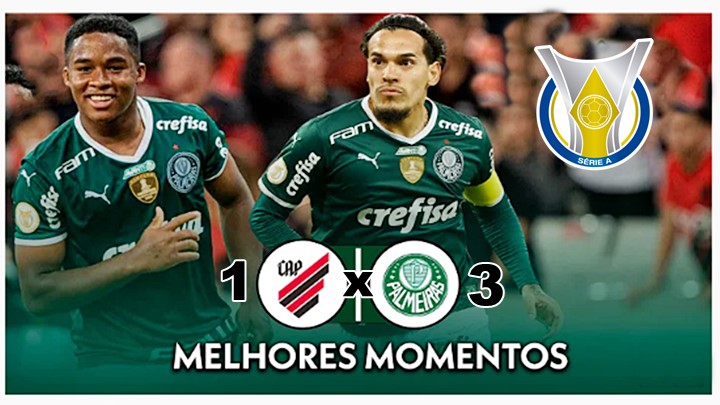 Gols de Palmeiras x Athletico-PR: Palmeiras vence com gol Endrick, que faz história, e deixa Verdão perto do título