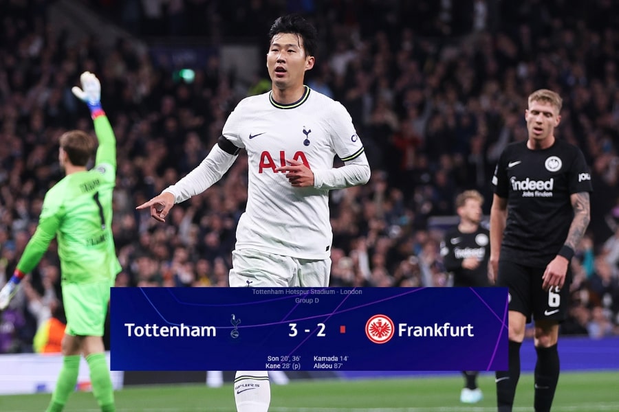 Melhores momentos e gols de Tottenham x Frankfurt na Liga dos Campeões