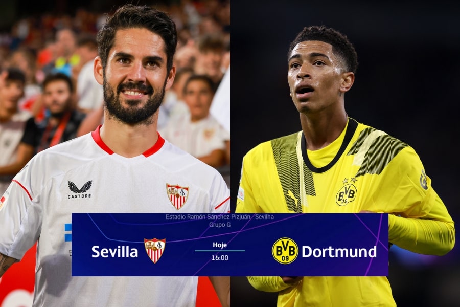 Transmissão de Sevilha x Borussia Dortmund ao vivo na TV