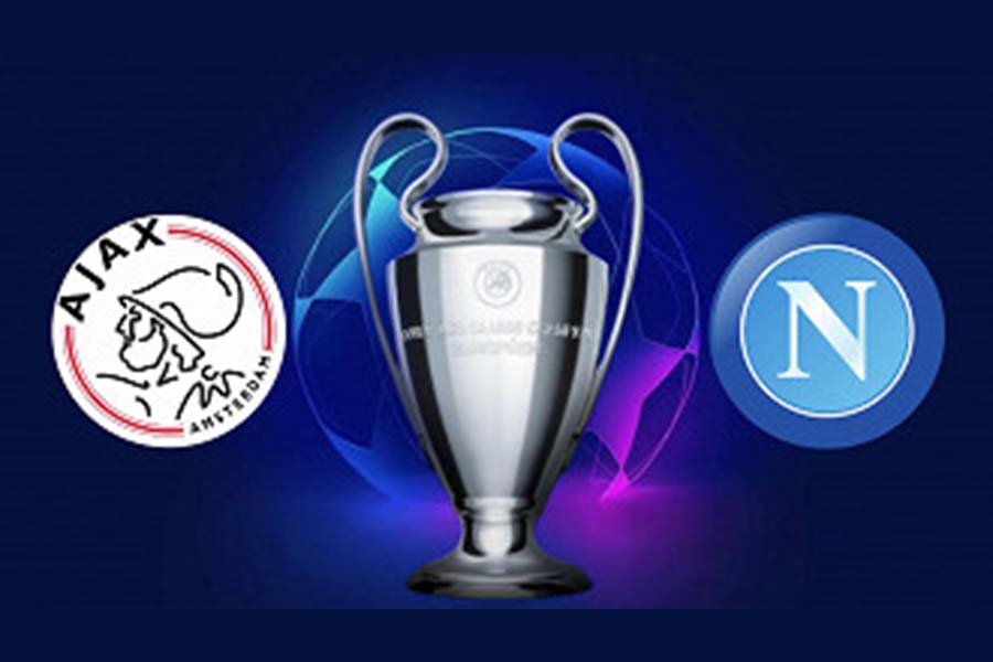 Ajax x Napoli ao vivo e online pela Champions League. (Foto: Reprodução)