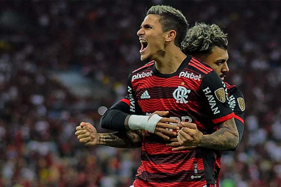 Com os dois atacantes em campo, Flamengo perdeu apenas um jogo sob o comando de Dorival Júnior. (Foto: Reprodução)