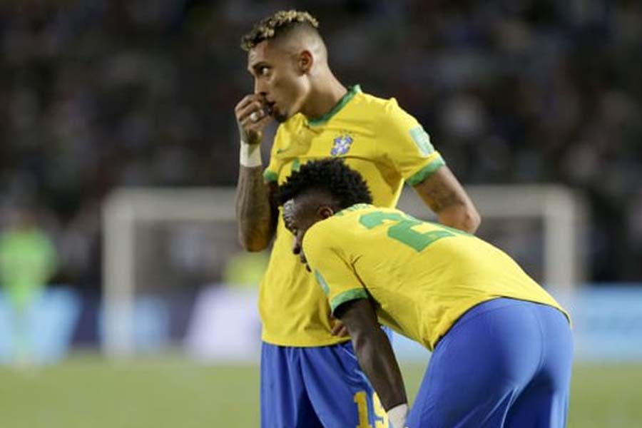 Pela Seleção Brasileira, Raphinha e Vini Jr são companheiros. (Foto: Reprodução)