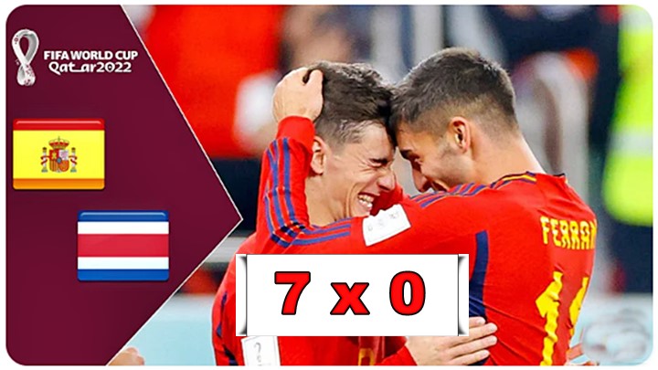 Gols de Espanha x Costa Rica: Espanha estreia com goleada de 7 x 0 na Copa do Mundo