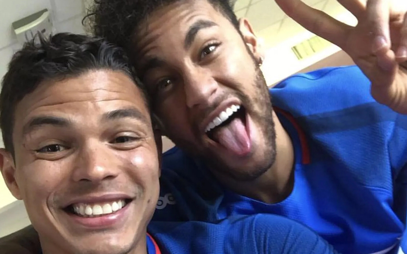 Neymar e Thiago Silva
