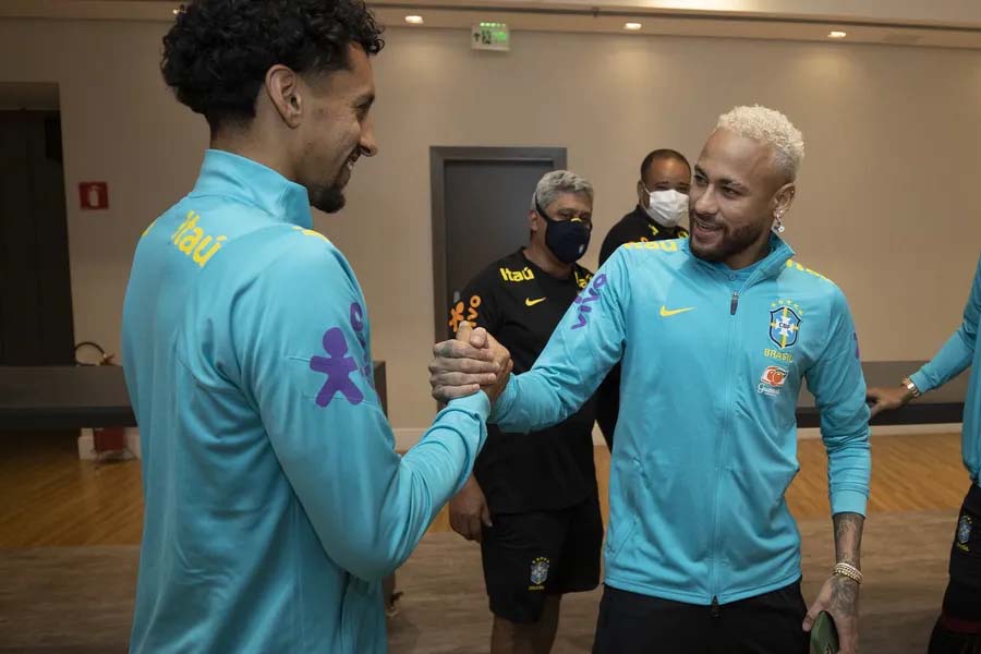 Neymar e Marquinhos não participam de primeiro treino da Seleção Brasileira. Foto: Divulgação