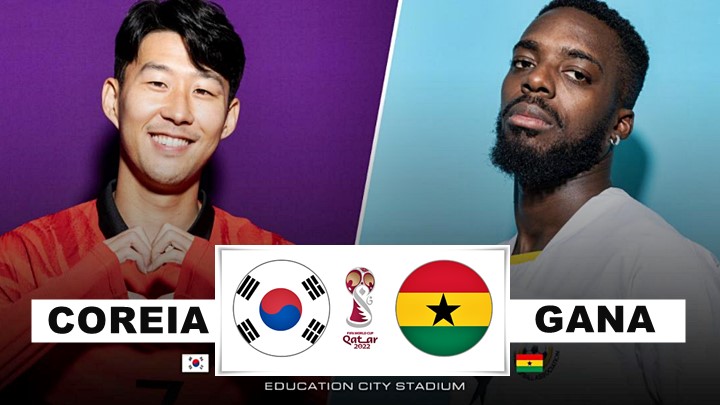 onde assistir Coreia do Sul x Gana ao vivo e online pela Copa do Mundo 2022