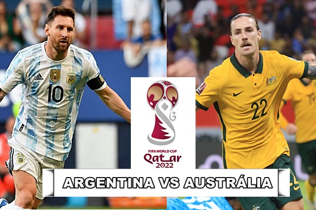 Austrália x Argentina ao vivo pelas oitavas de final de Copa do Mundo 2022