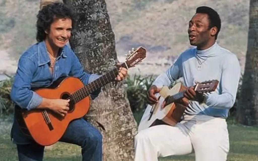 Pelé e Roberto Carlos