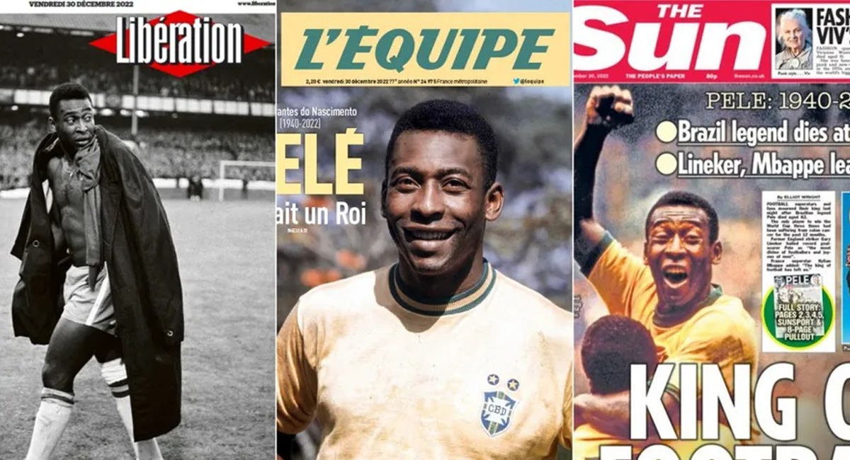 Pelé: Capas de jornais de todo o mundo homenageam o Rei, confira