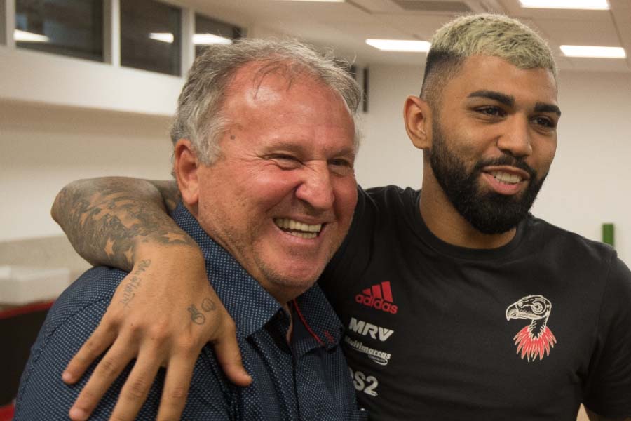 Zico manda recado a Gabigol antes do atacante usar a camisa 10 do Flamengo. Foto: Divulgação