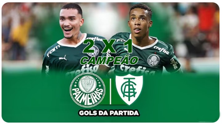 Palmeiras bicampeão da Copinha 2023: veja os gols de Palmeiras e América-MG e melhores momentos