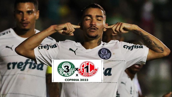Gols de Palmeiras x América-SP pela Copinha: Verdão vence por 3 x 1 e fica perto da classificação