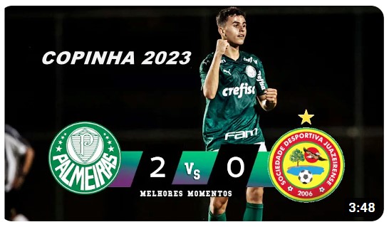 Gols de Palmeiras x Juazeirense: Verdão estreia com vitória por 2 x 0 na Copinha