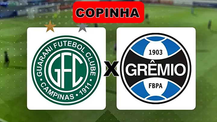 Guarani x Grêmio ao vivo pela Copinha: onde assitir ao jogo online e na TV