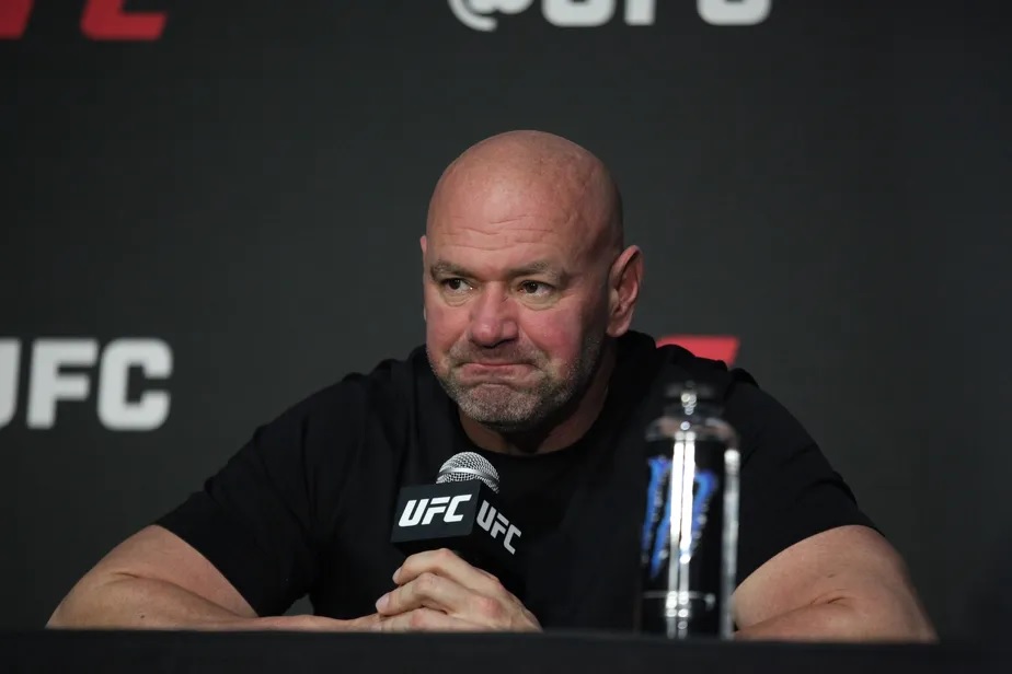 Presidente do UFC, Dana White, em coletiva de imprensa