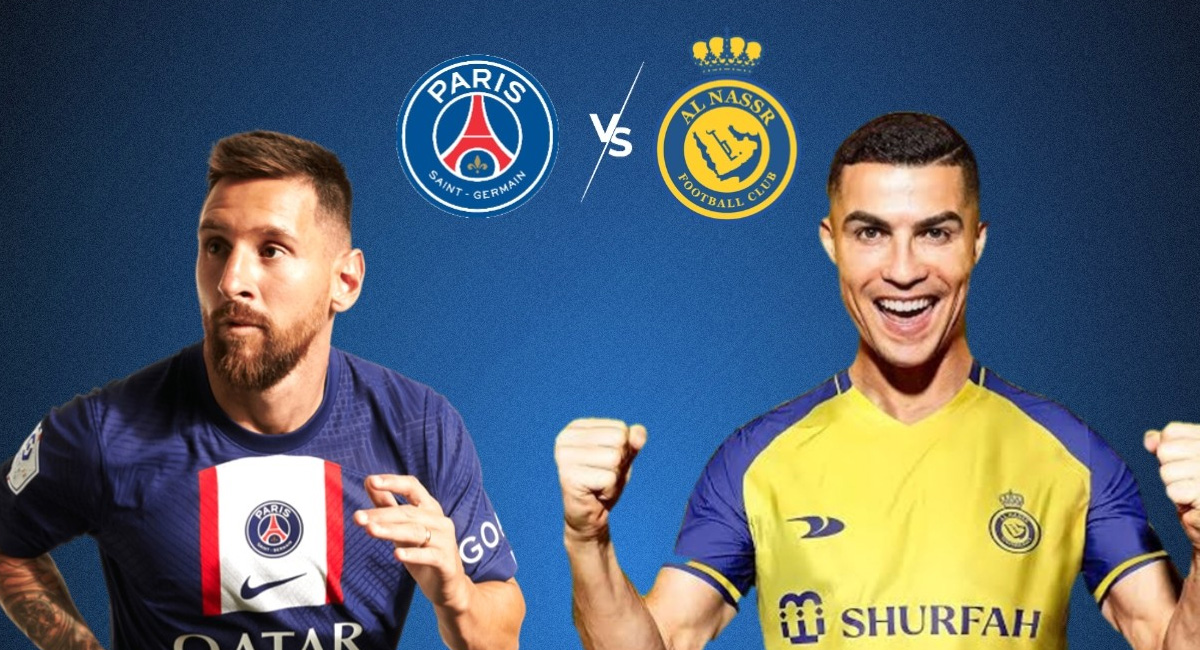 Jogo entre CR7 e Messi tem transmissão de graça na internet para PSG x Al Hilal e Al Nassr
