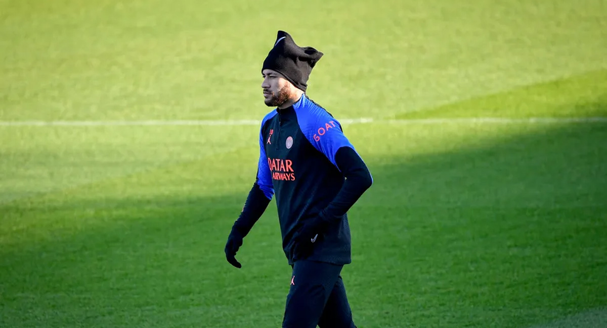 Neymar fica de fora de treino do PSG por motivo inusitado
