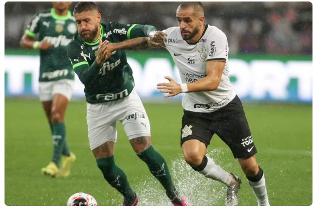 Corinthians e Palmeiras empataram por 2 a 2 no Derbi pelo Paulistão