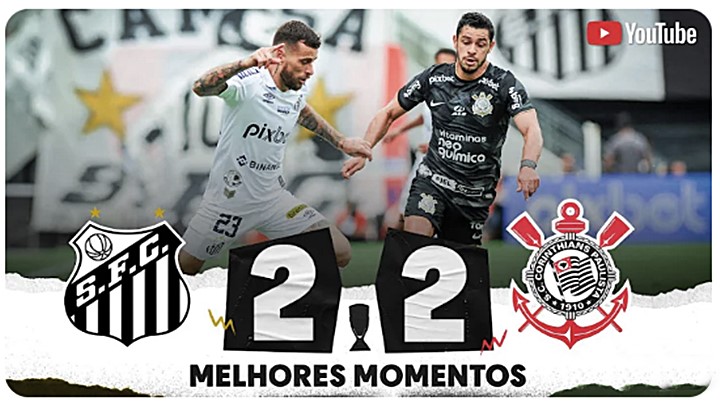 Gols de Santos x Corinthians pelo Paulistão neste domingo 26 Melhores Momentos