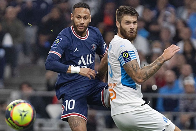 Olympique de Marselha recebe o Paris Saint-Germain no Velódrome, na cidade de Marseille, (FRA) pela Ligue 1