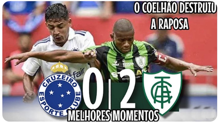 Gols de Cruzeiro x América-MG: Coelho vence por 2 x 0 o jogo de ida das semifinais do Campeonato Mineiro