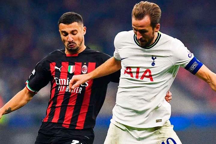 Assista Tottenham x Milan ao vivo e online nesta quarta-feira (08) pela Champions League. Foto: Divulgação