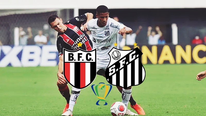 Onde assistir Botafogo-SP x Santos ao vivo na TV e online pela Copa do Brasil